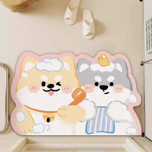 Shower Puppy Bathroom Absorbent Mat - Size 50x80cm