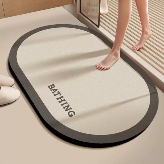 Minimalist Off-White
 Bathroom Absorbent Mat - Size 40x60cm / 50x80cm