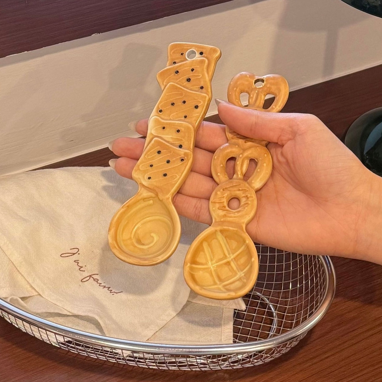 Bakery Cookie Ceramic Spoon – 4 Designs