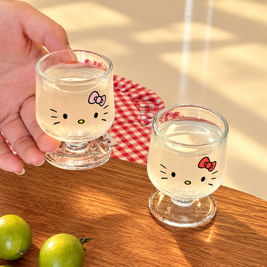 Kitty Glass Soju Shot Glasses – 50ML, Set of 2