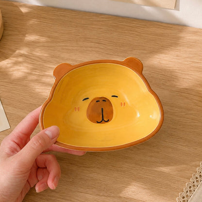 Capybara Shaped Kawaii Ceramic Bowl – 280ML