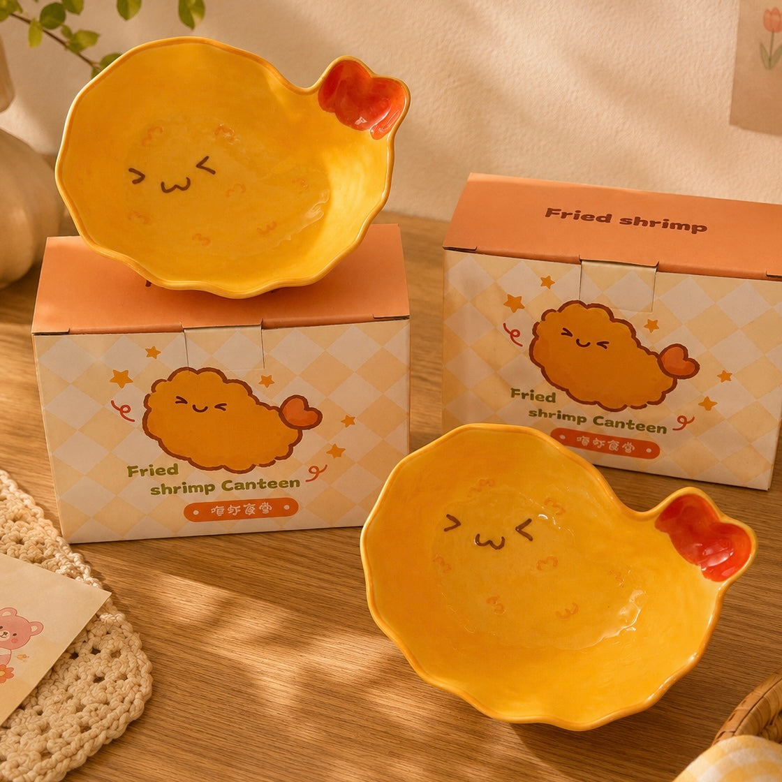Fried Shrimp Ceramic Dessert Bowl – 300ML