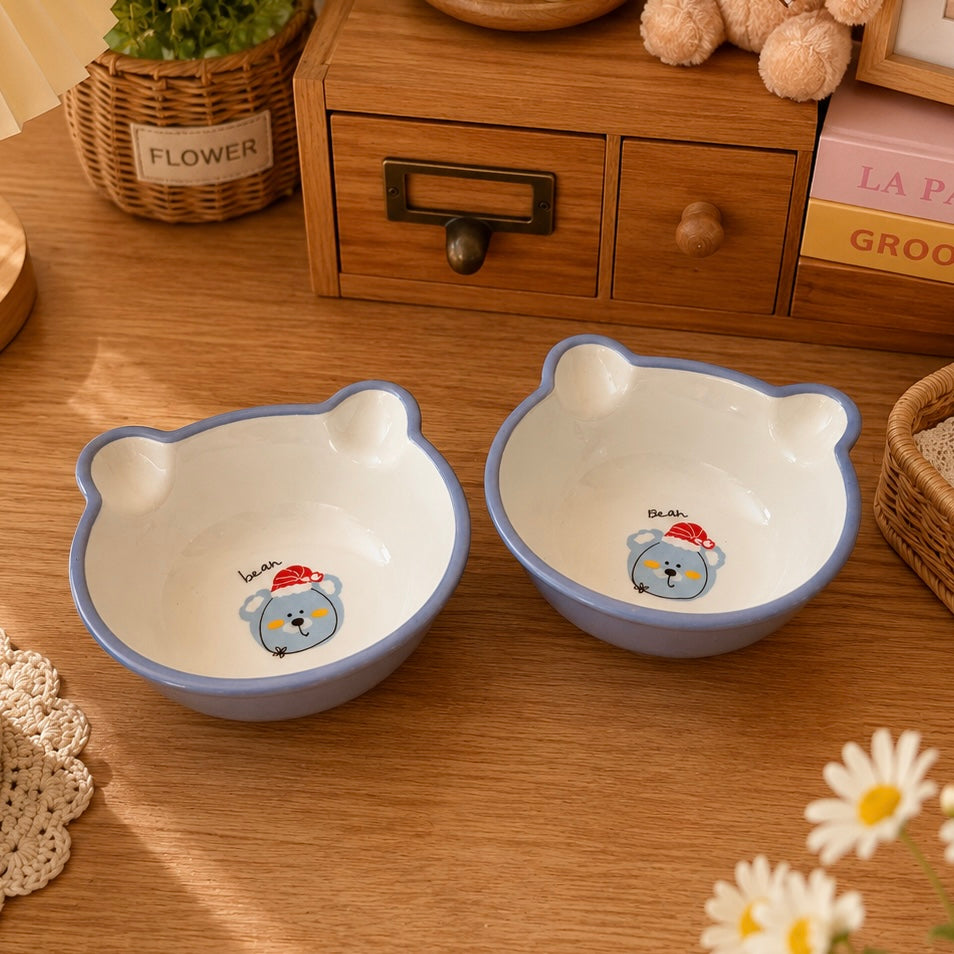 Bear-Shaped Cute Ceramic Bowl – 200ML