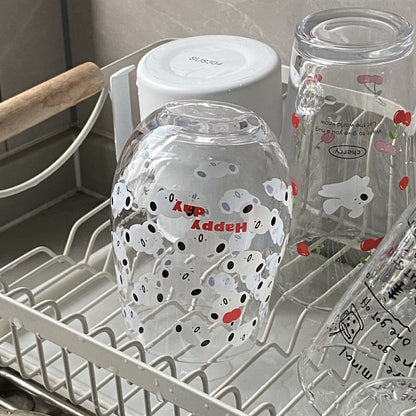 Cute Koala Large Glass Cup | Heat-Resistant, 540ML Capacity