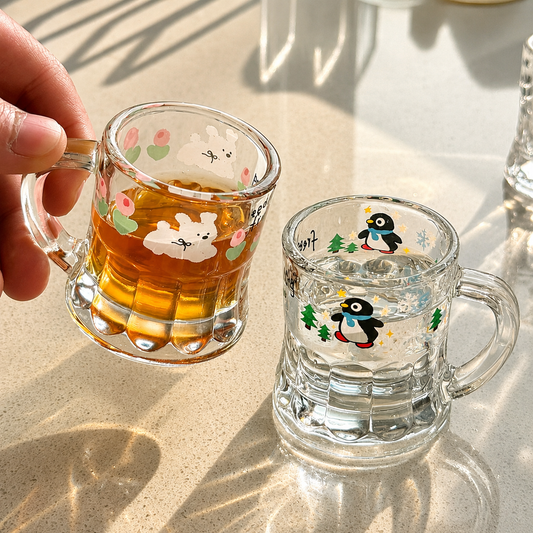 Kawaii Animal Shot Glass – 50ML | Bunny, Puppy & Penguin