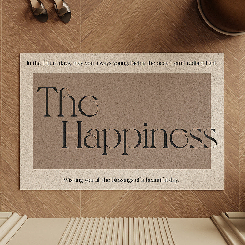 The Happiness Welcome Doormat - Size 60x90cm