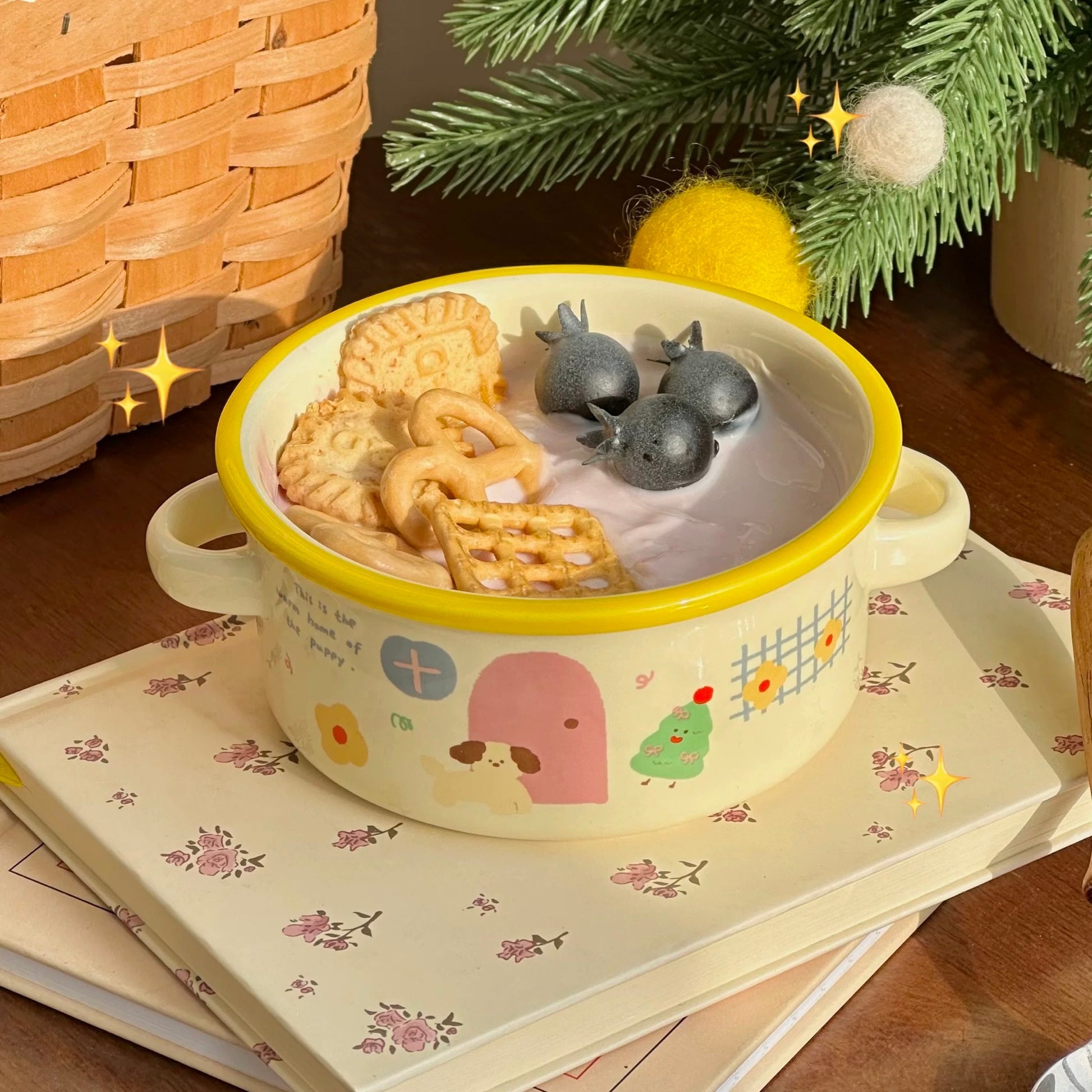 Puppy Home Ceramic Cereal Bowls – 250ML