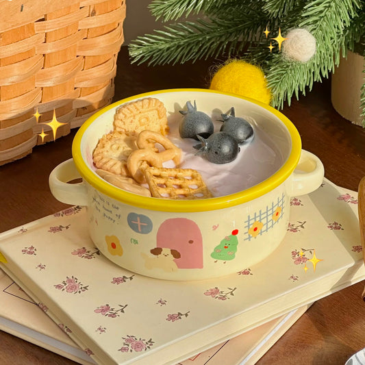 Puppy Home Ceramic Cereal Bowls – 250ML