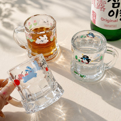 Kawaii Animal Shot Glass – 50ML | Bunny, Puppy & Penguin