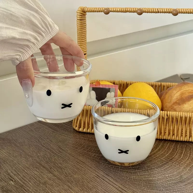 Bunny Face Mini Glass Dessert Cup – Set of 2 | 260ML