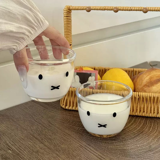 Bunny Face Mini Glass Dessert Cup – Set of 2 | 260ML