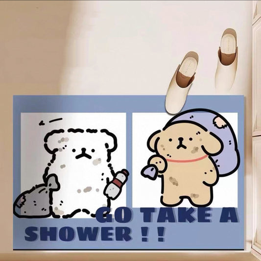 Dirty Puppy Bathroom Absorbent Mat - Size 40x60cm