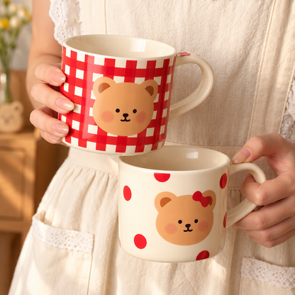 Sweetheart Bear Ceramic Mug Gift Set – 400ML, Set of 2
