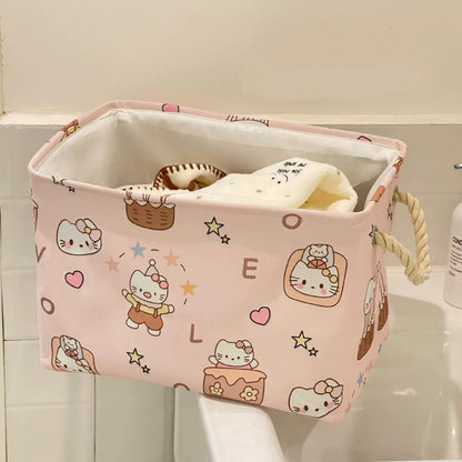 Kitty Cat Linen Storage Bag - Foldable & Water-Resistant