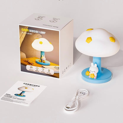 Cloud Bunny Tap-on Night Light | Adjustable Brightness, USB Charging | Perfect Gift Ideas