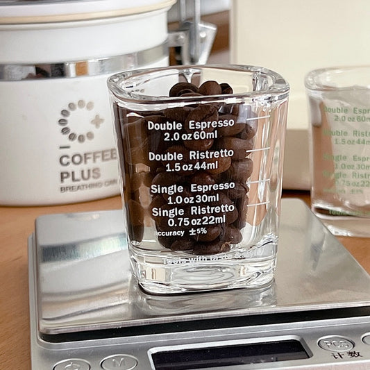 Espresso Shot Glass with Measurement Marks - 60ML Capacity