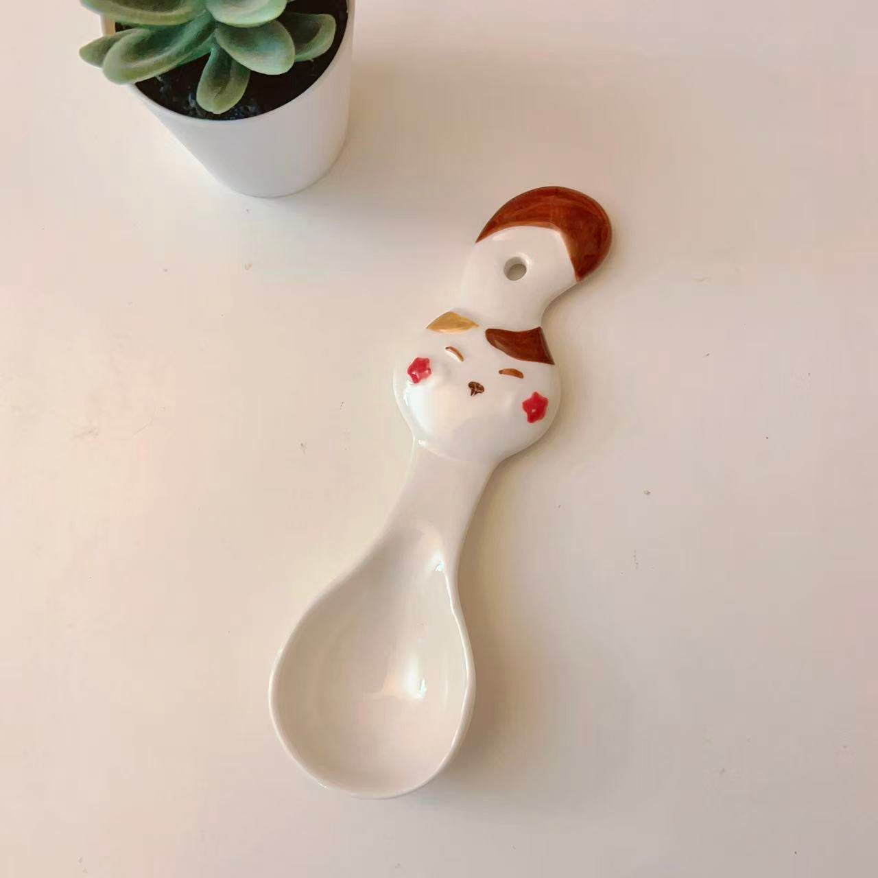 Colorful Handcrafted Ceramic Spoons