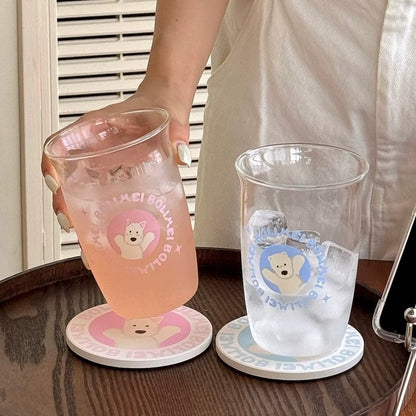 Cute Westie & Polar Bear Couple Glasses – Dishwasher Safe, 400ml Capacity