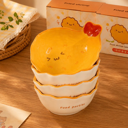 Fried Shrimp Ceramic Dessert Bowl – 300ML