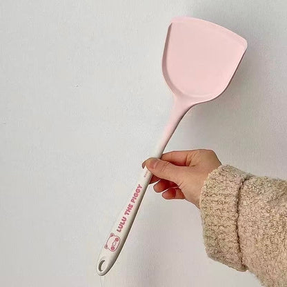 Pink Silicone Solid Kitchen Utensils