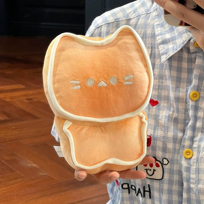 Butter Cookie Cat Plush Pillow – Cute & Soft Gift for Cat Lovers
