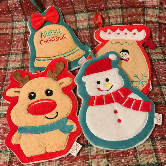 Christmas Shaped Hand Towel - 4 Designs | Christmas Gift