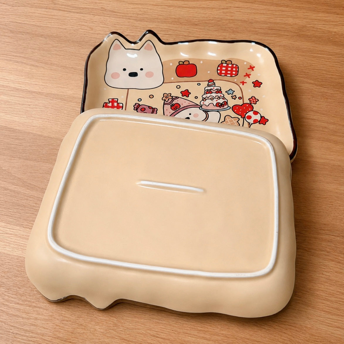 Birthday Westie Ceramic Dessert Plate, 7.8-Inch
