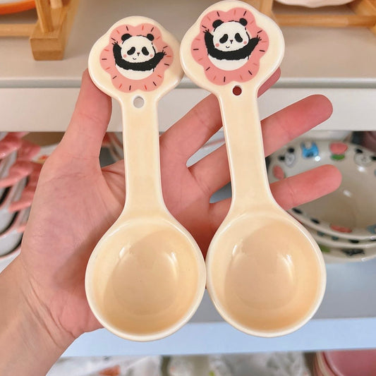 Cute Panda Ceramic Spoon