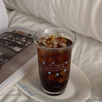 Ocean Shell Glass Cup – 330ML Capacity