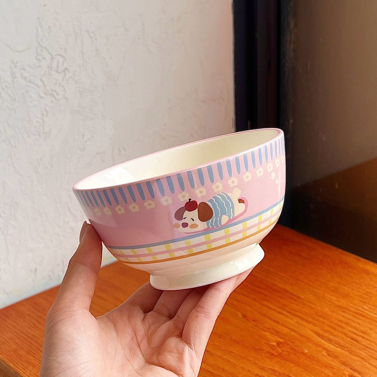Cute Animal Party Ceramic Cereal Bowl - 5 Designs, 350ML