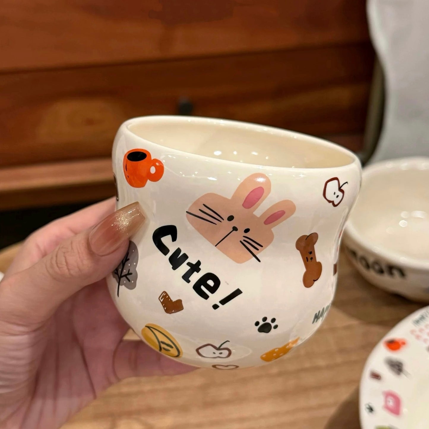 Moon Dog Ceramic Mug - 330ML with Gift Box