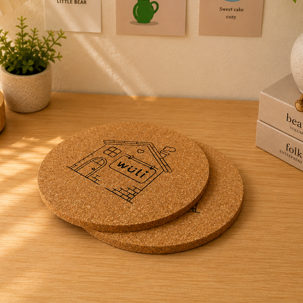 Wuli Home Cork Coaster – 10cm
