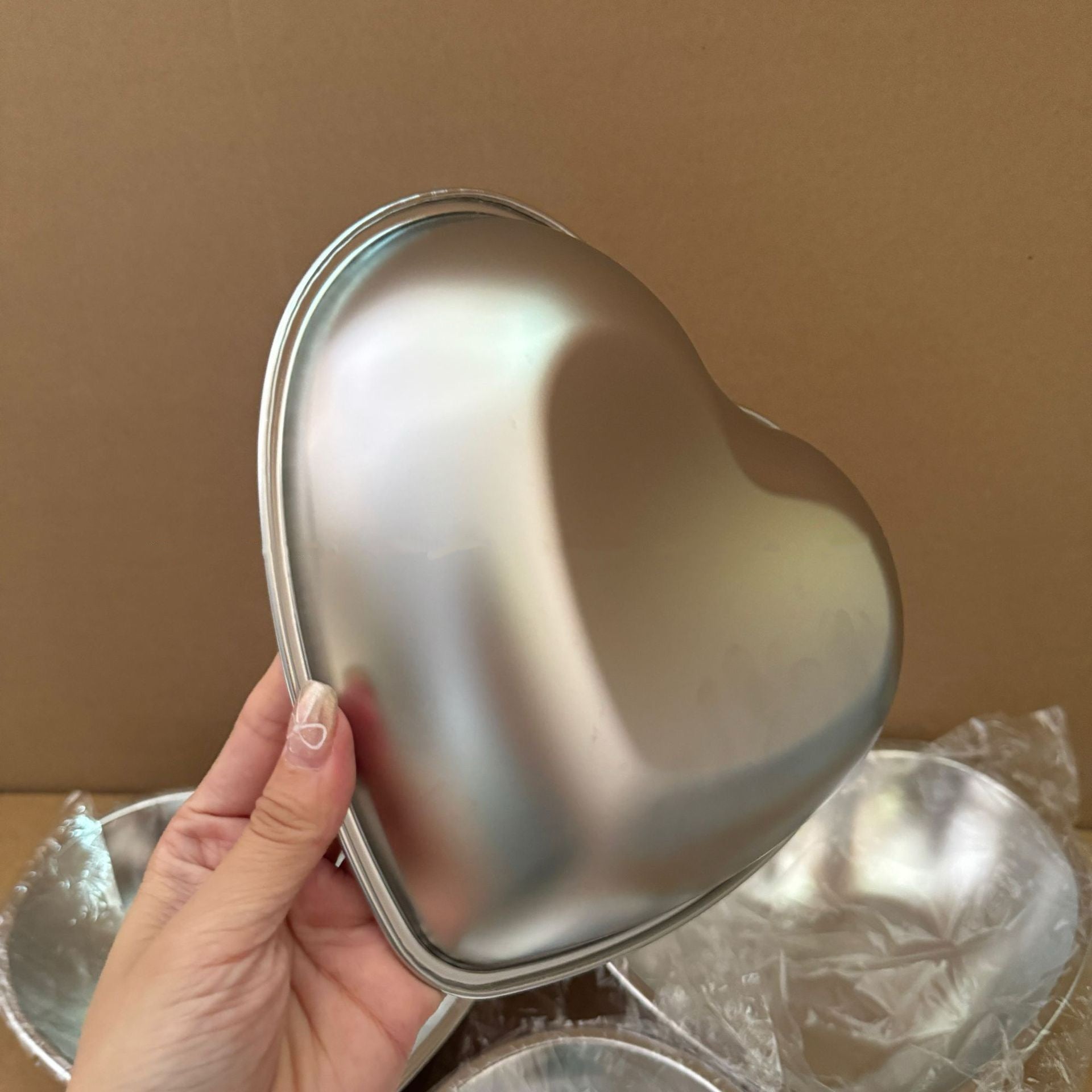 Heart Shaped Stainless Steel Serving Bowl - 900ML