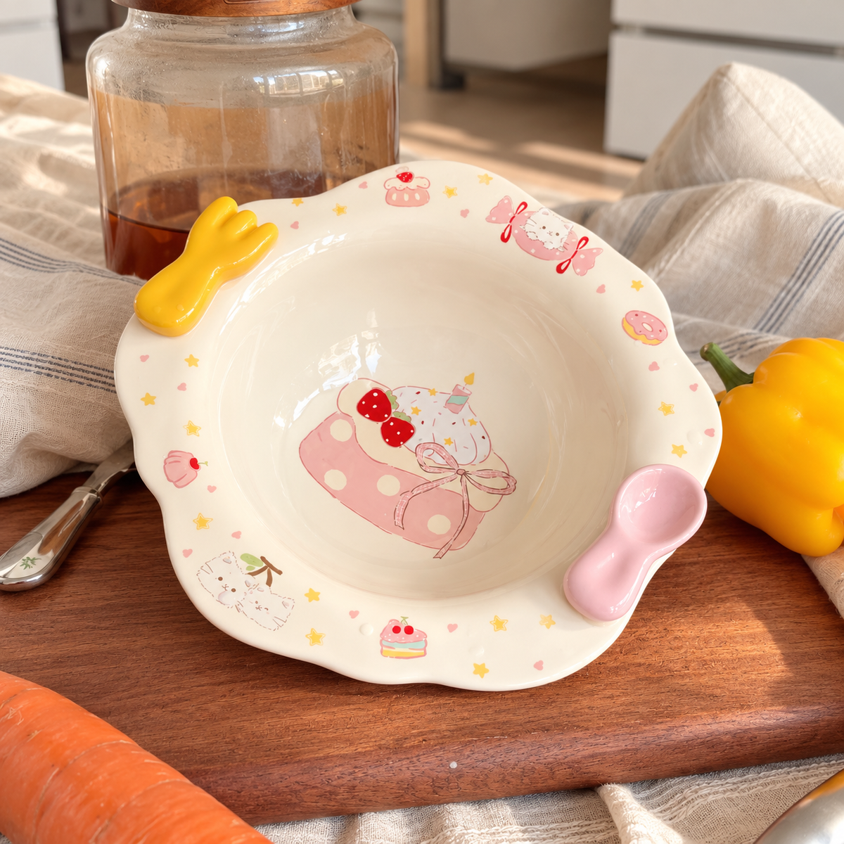 Sweetie Cake Ceramic Ramen Bowl – 600ML