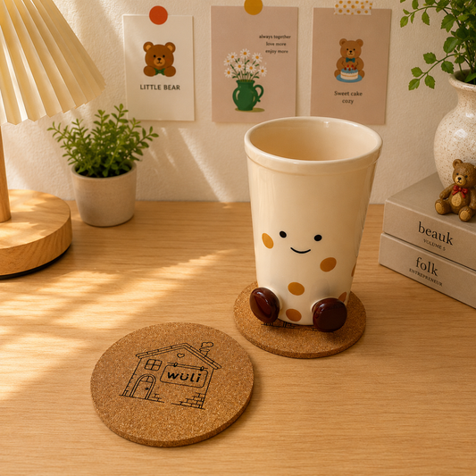 Wuli Home Cork Coaster – 10cm