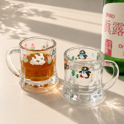 Kawaii Animal Shot Glass – 50ML | Bunny, Puppy & Penguin