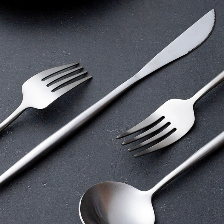 Premium Matte Flatware Set - Set of 3 | Substantial Weight and Elegant Matte Finish