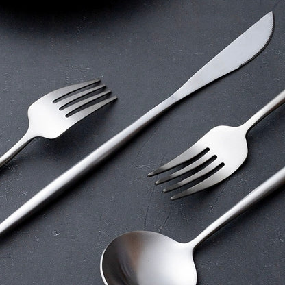 Premium Matte Flatware Set - Set of 3 | Substantial Weight and Elegant Matte Finish