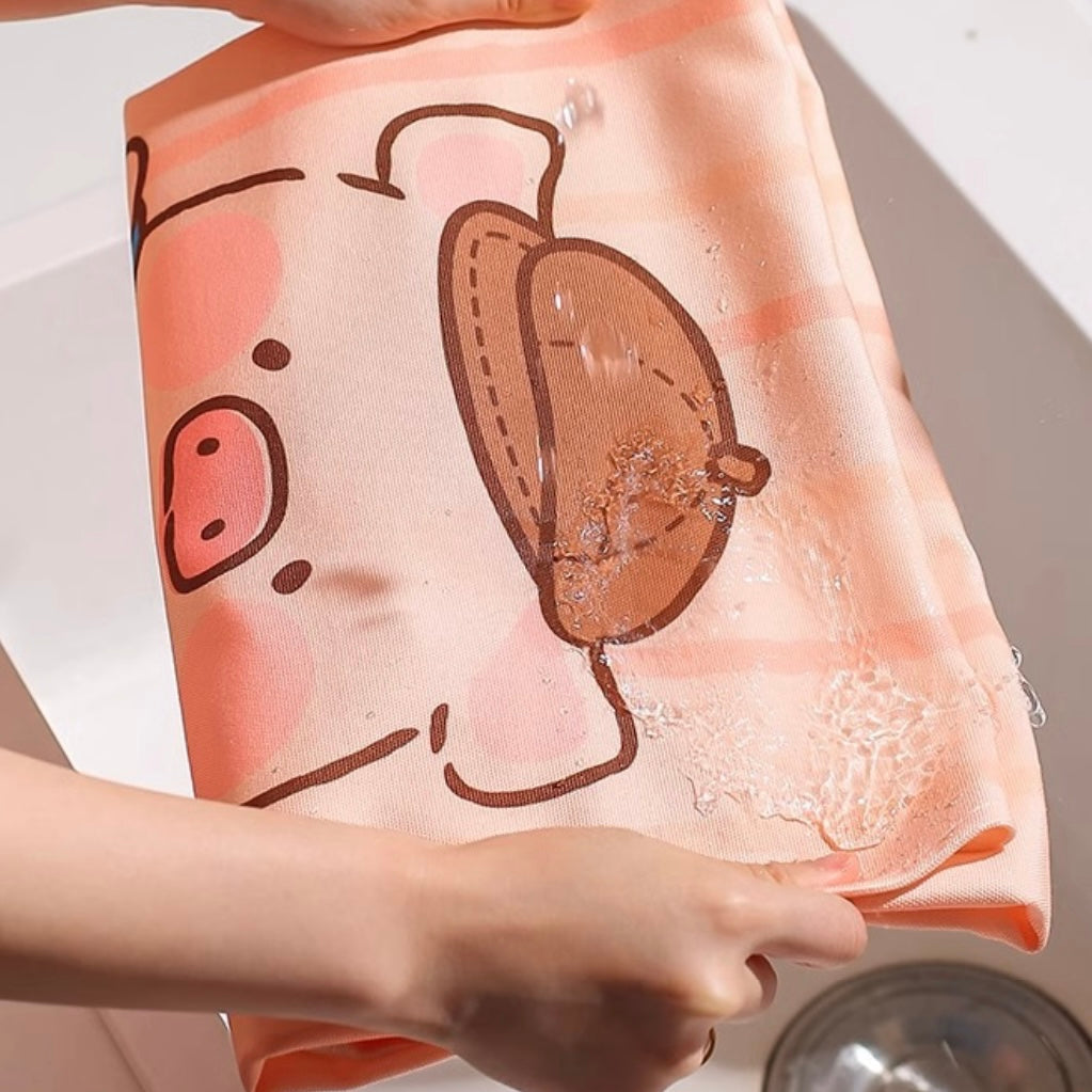 Lulu Piggy Series Cooking Apron with Adjustable Neck Strap