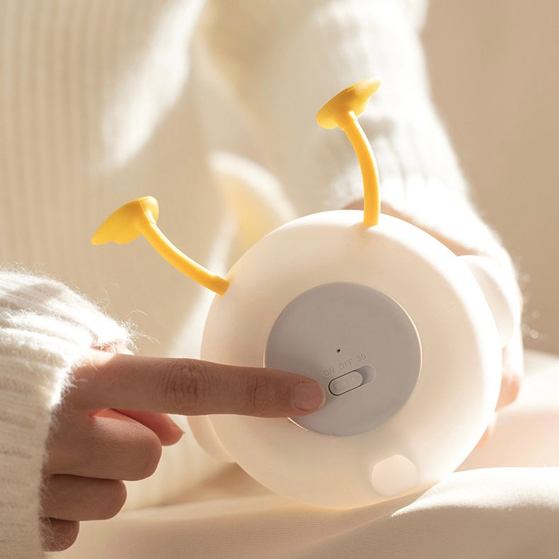 Flower Duck Tap-on Night Light | Soft Silicone, USB Charging | Perfect Birthday Gift