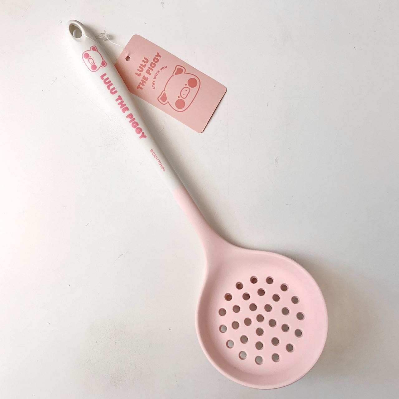 Pink Silicone Solid Turner & Slotted Spoon