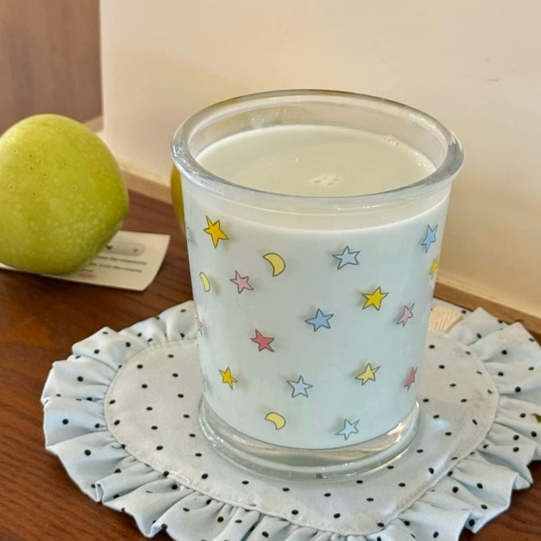 Colorful Starry Glass Cup – 350ML Capacity