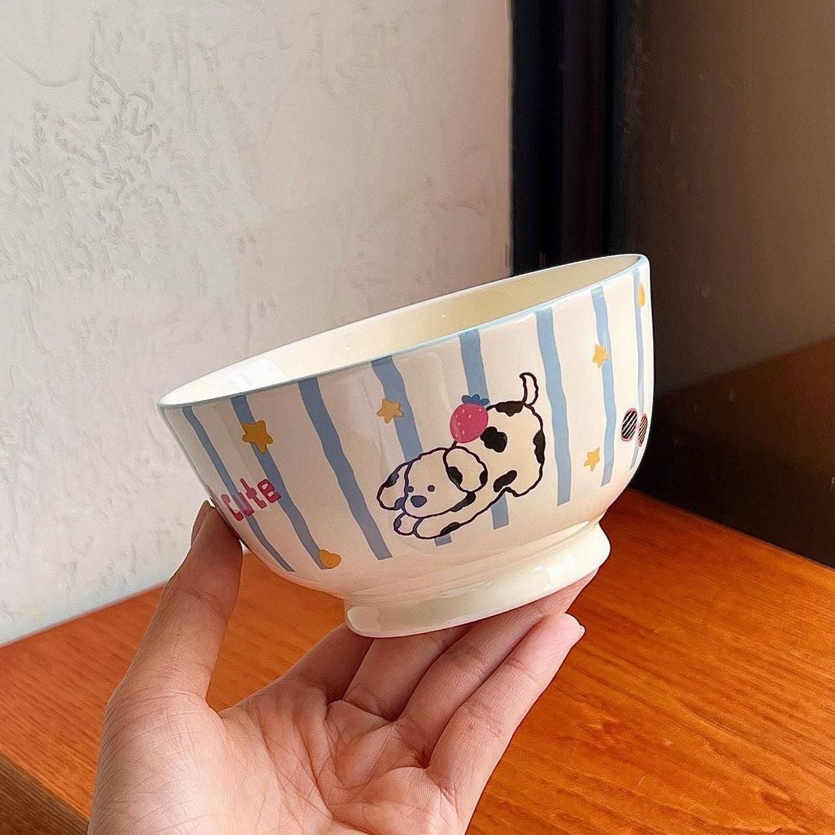 Cute Animal Party Ceramic Cereal Bowl - 5 Designs, 350ML
