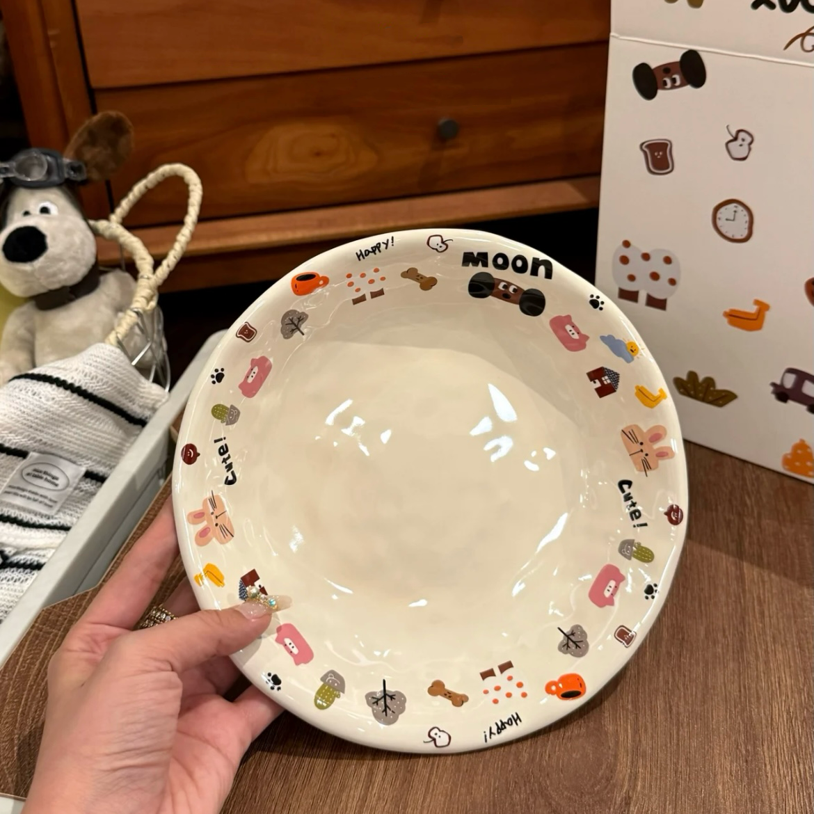 Moon Dog Ceramic Dinnerware Set - Seven Unique Styles | Adorable Design, Perfect for Gifting