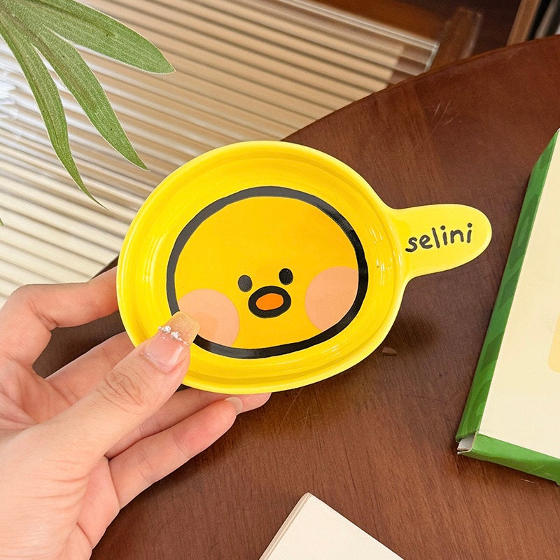 Brown Bear Family Ceramic Sauce Dish