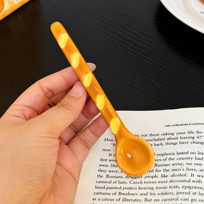 Baguette Cat Ceramic Mug with Lid & Spoon – 350ML