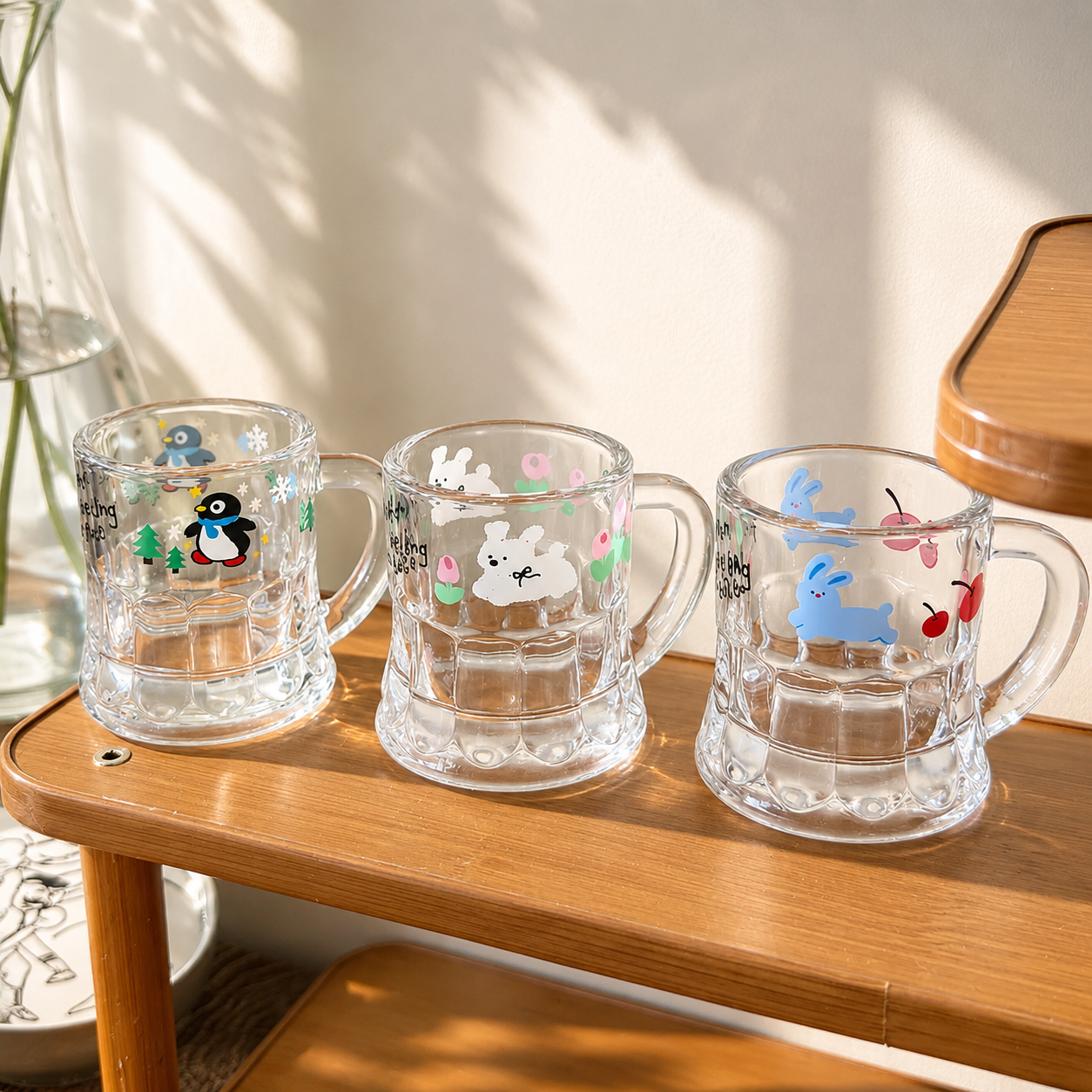 Kawaii Animal Shot Glass – 50ML | Bunny, Puppy & Penguin