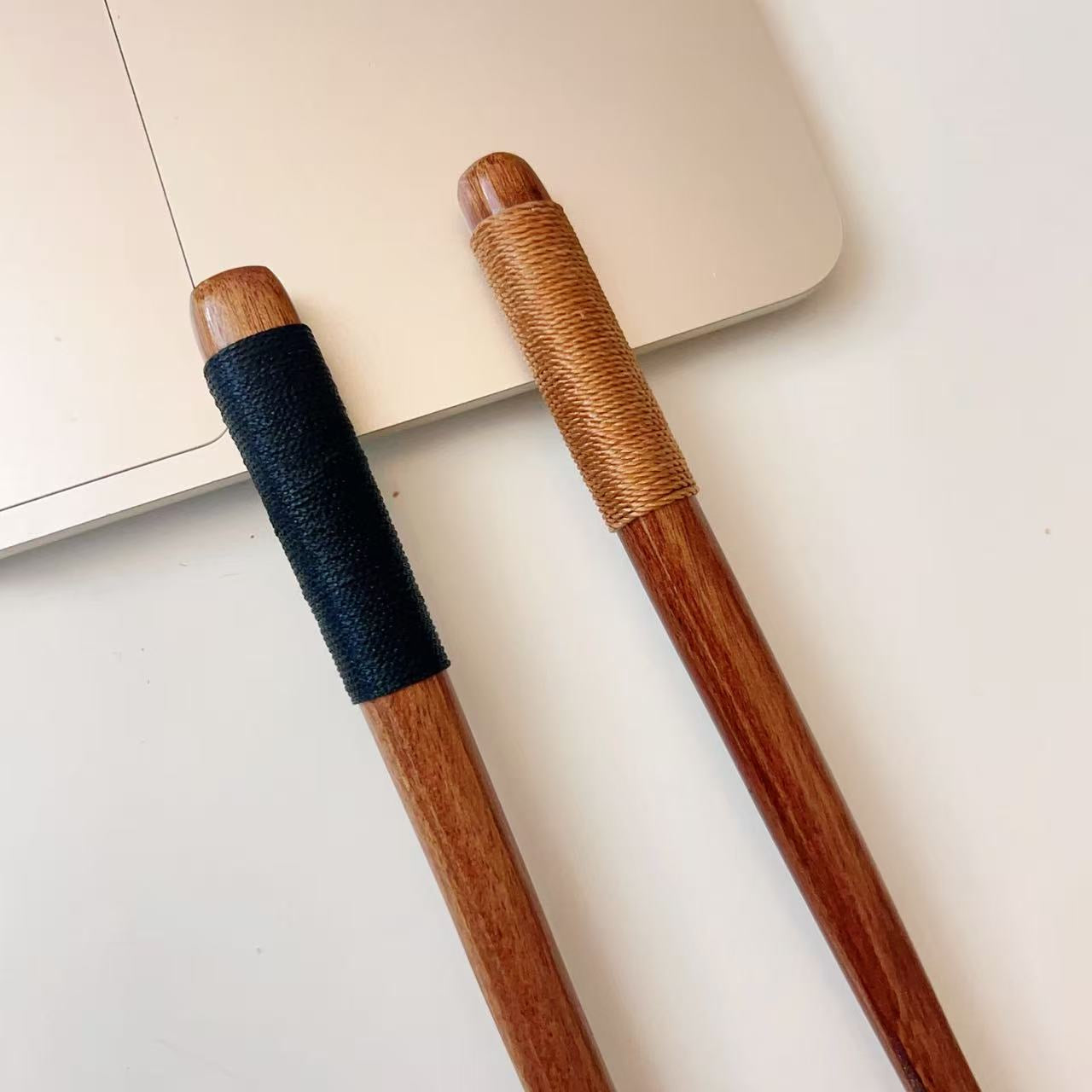 Japanese Style Wooden Spoon with Wrapped Handle