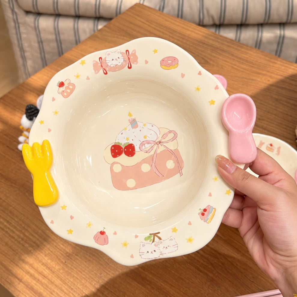 Sweetie Cake Ceramic Ramen Bowl – 600ML