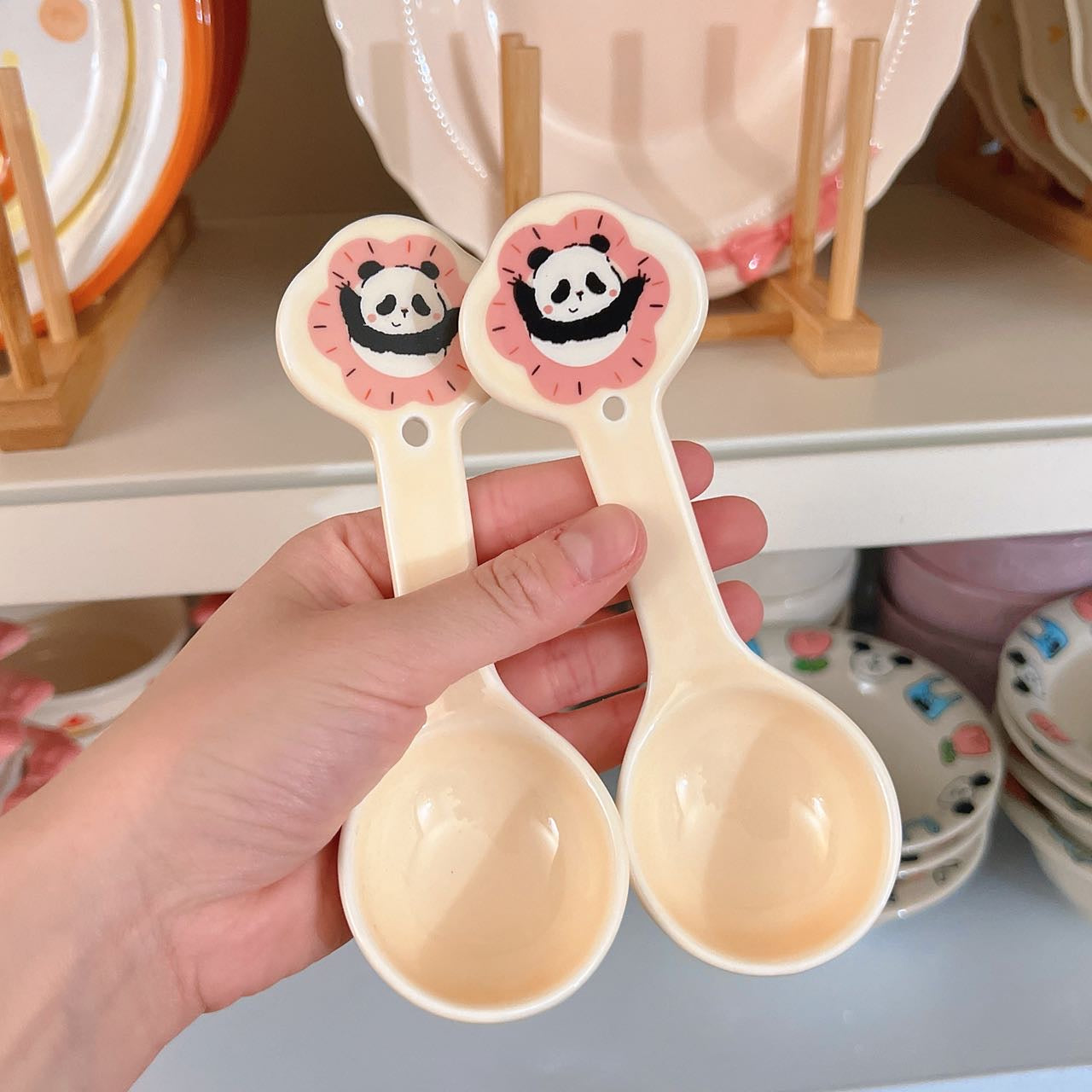Cute Panda Ceramic Spoon